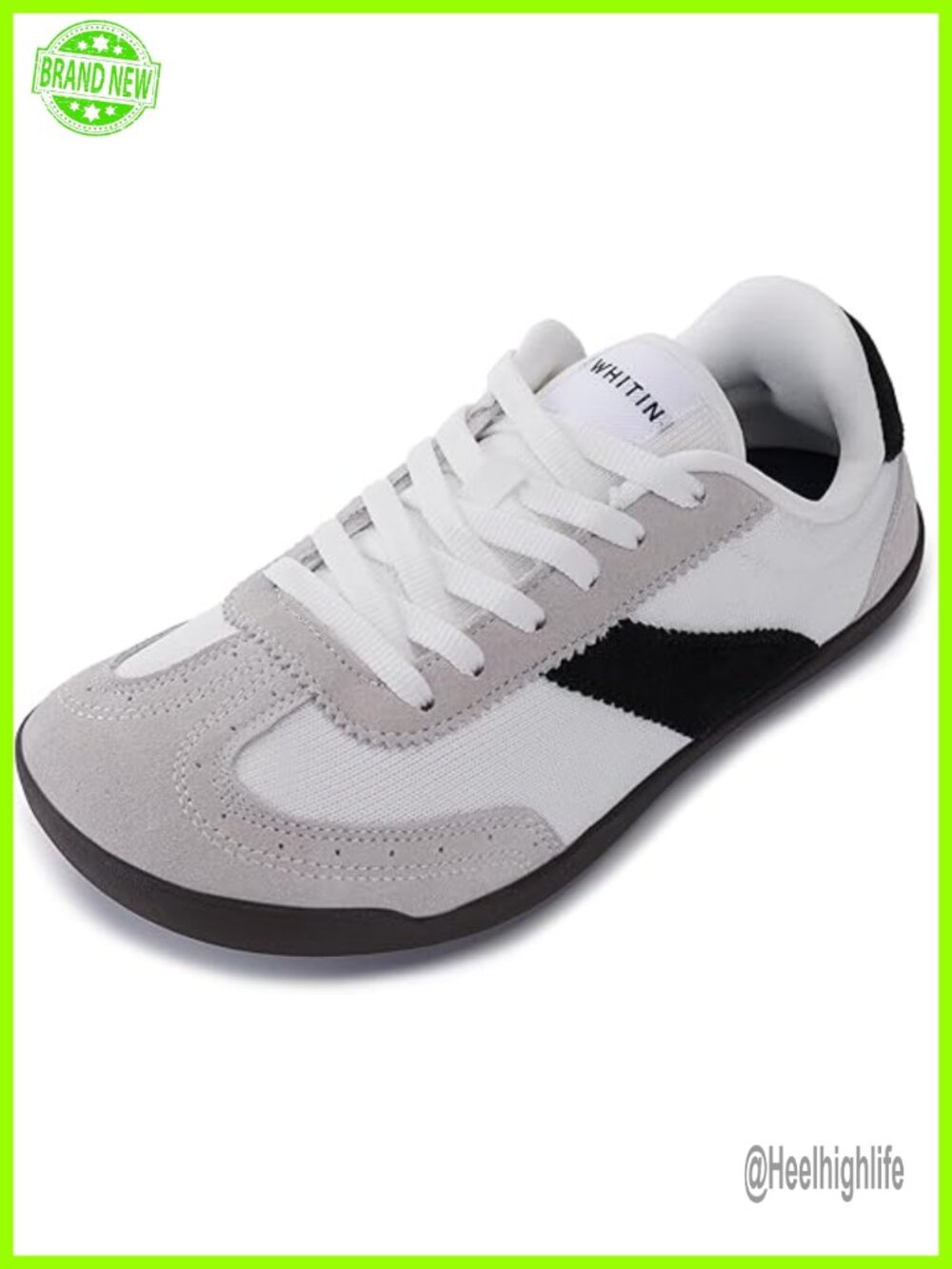 Wide Barefoot Sneakers | Brogue Toe | Suede-Knit Hybrid | Zero Drop Sole